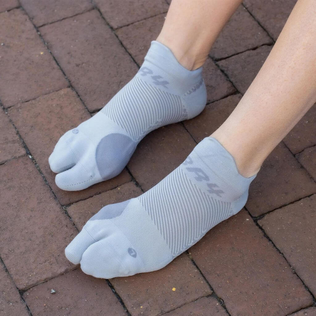 OS1st Bunion Relief Socks White Side Top View