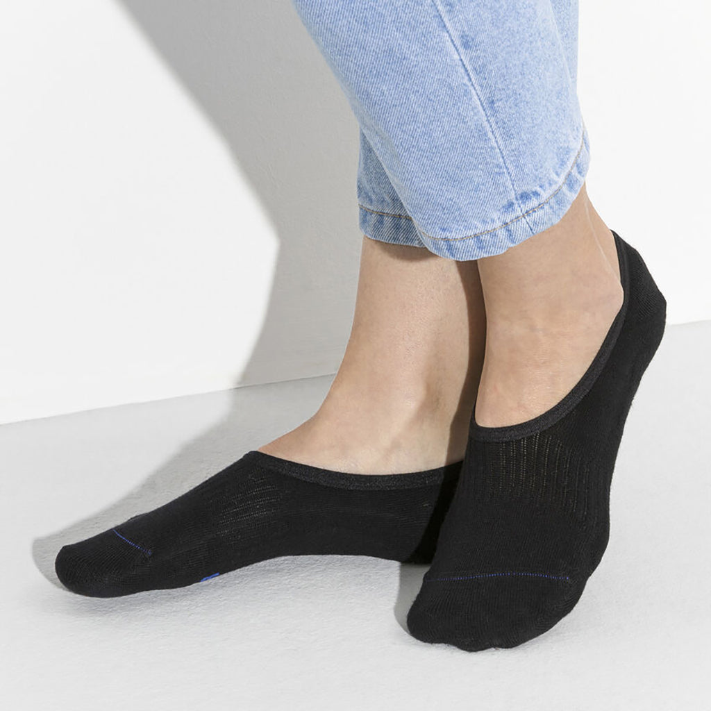 Cotton Sole Invisible Socks - Black