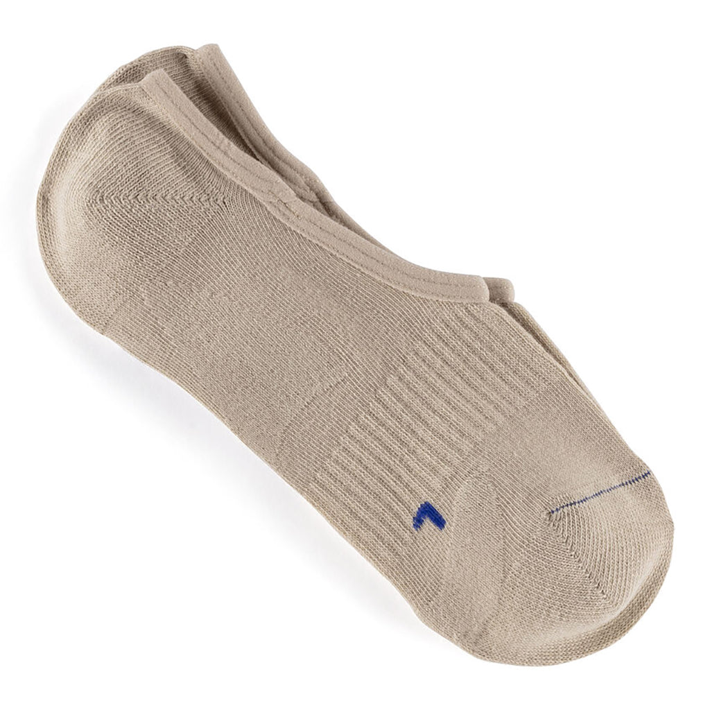 Cotton Sole Invisible Socks - Beige