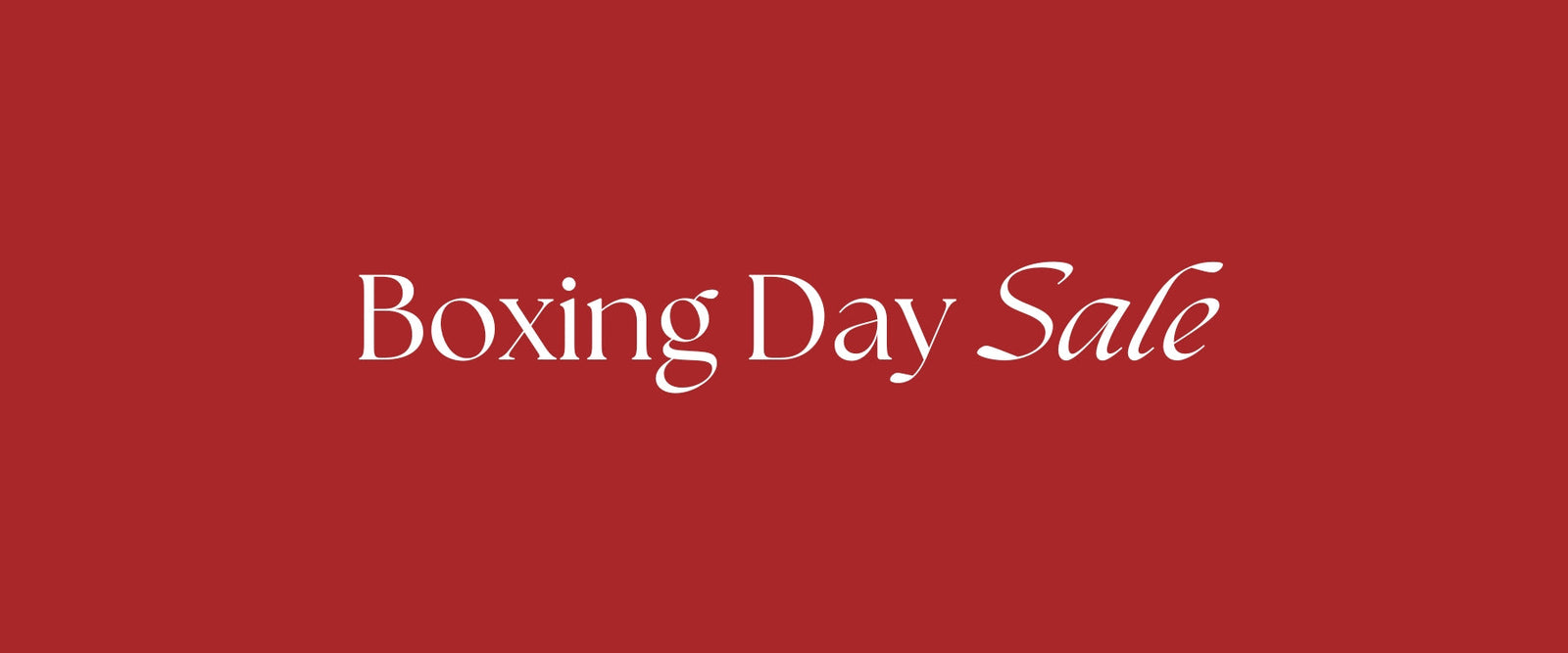 Boxing Day Sale