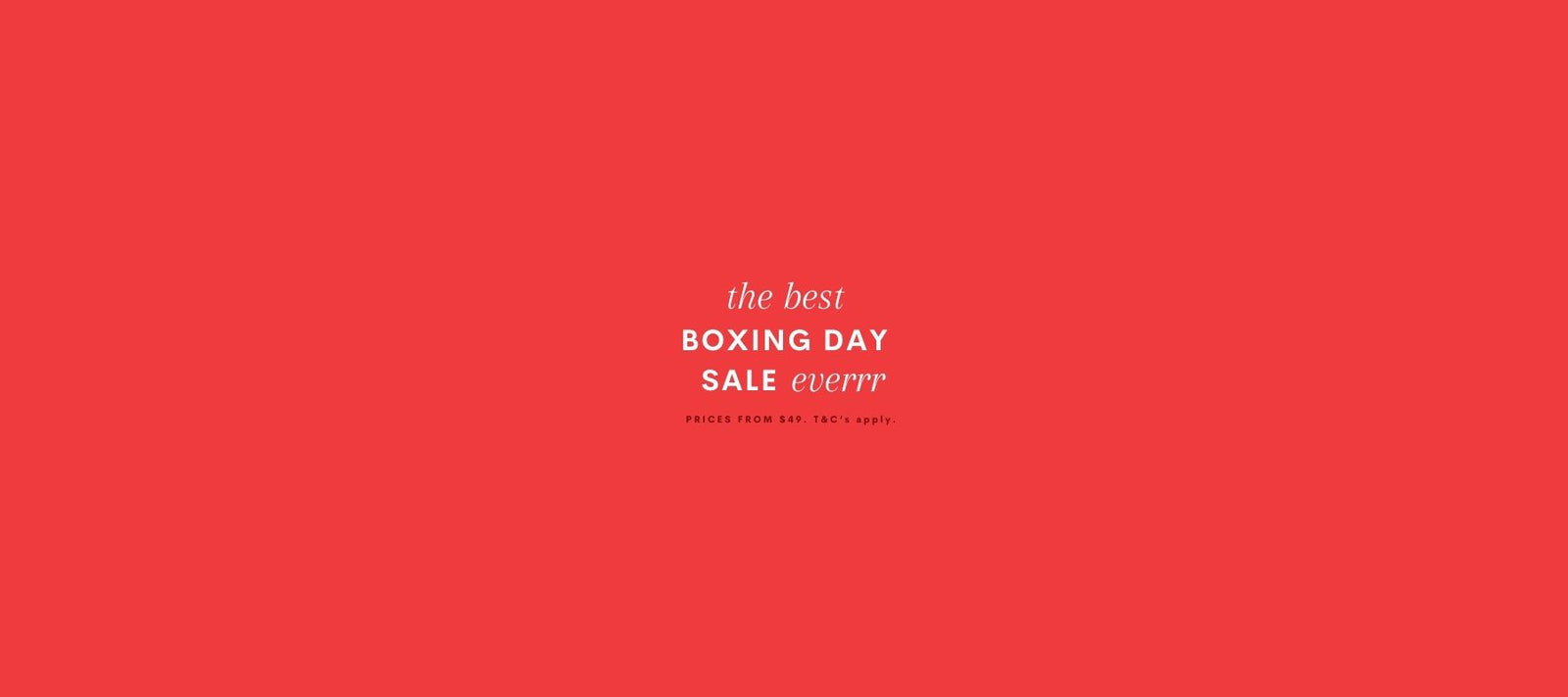 Boxing Day Sale