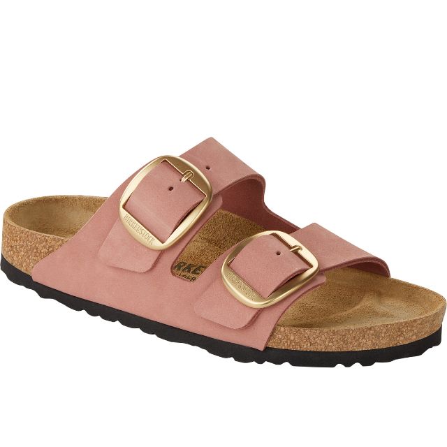 Arizona Big Buckle Leather Nubuck Old Rose Front view