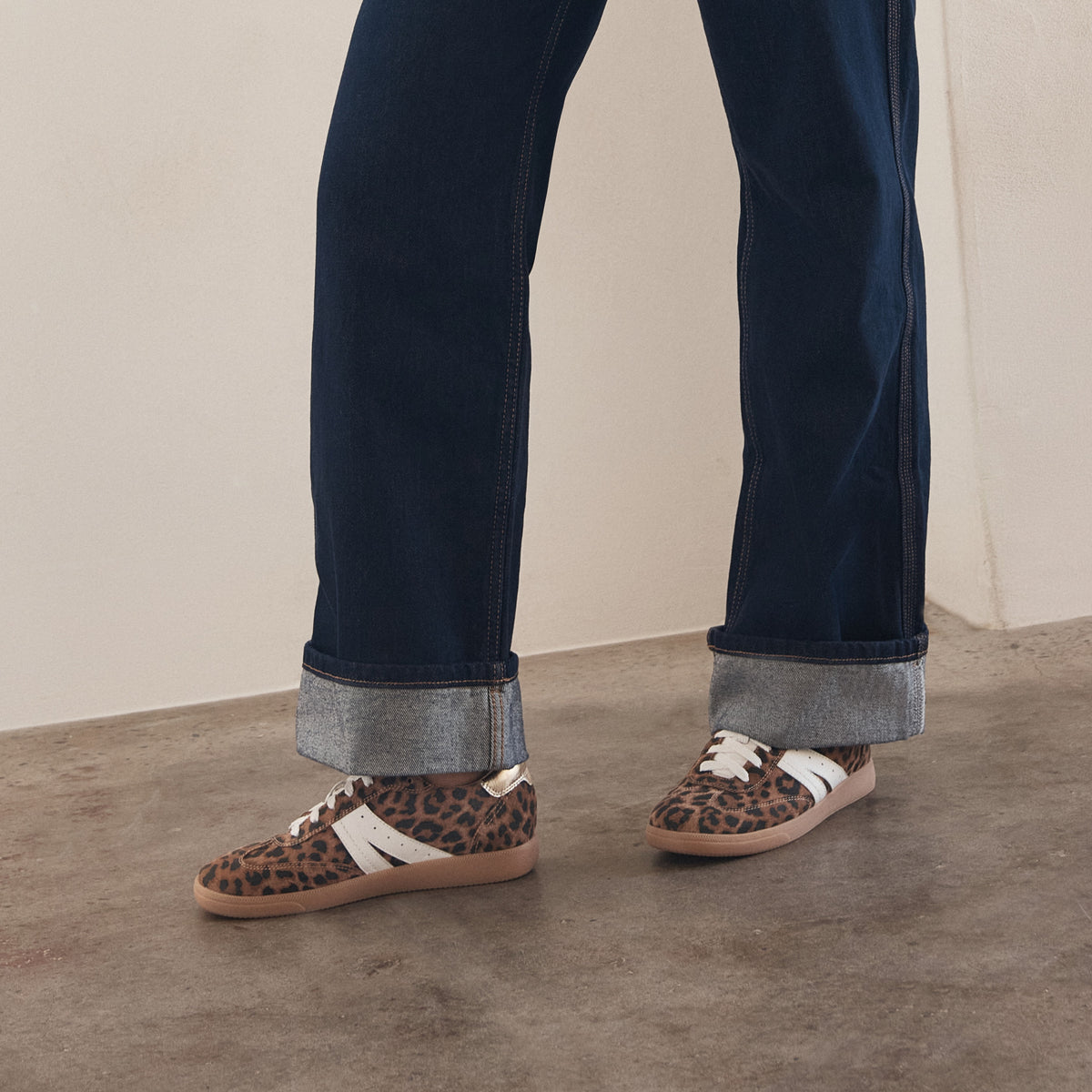 Levi - Leopard Print Suede