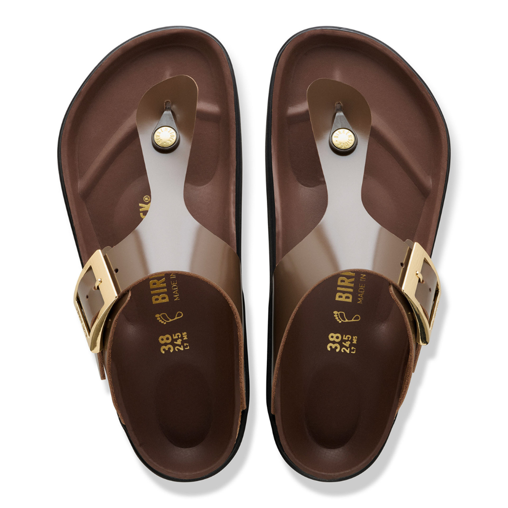 Gizeh High Shine Leather Droplet Buckle - Carafe