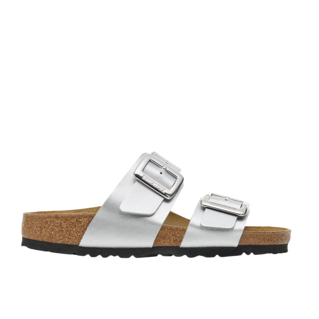 Sydney Cushion Buckle Birko Flor - Silver