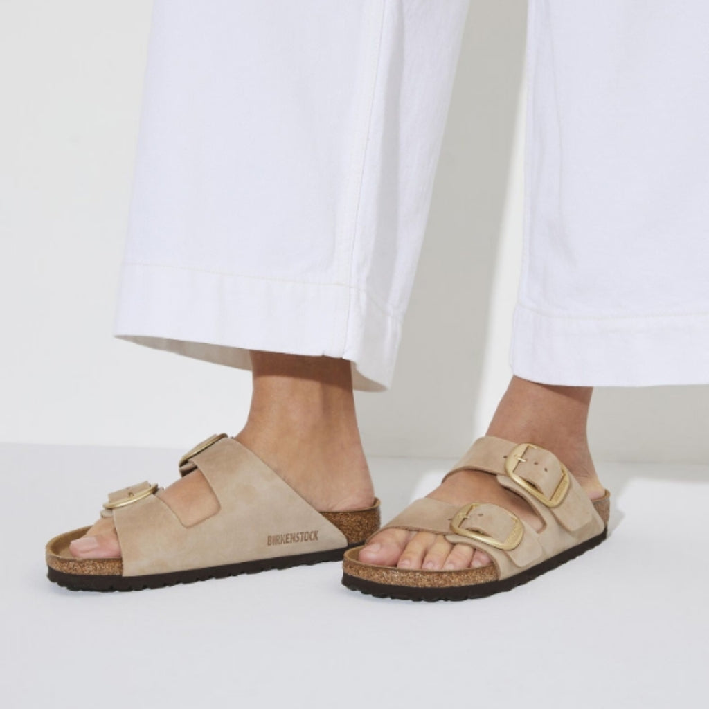 Arizona Big Buckle Nubuck Leather - Sandcastle