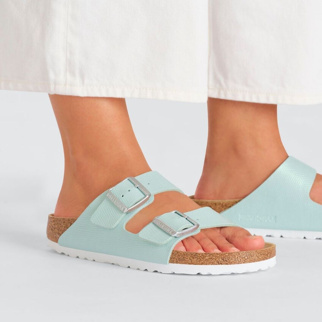 Birkenstock Arizona Birko Flor Embossed - Surf Green - 1026491