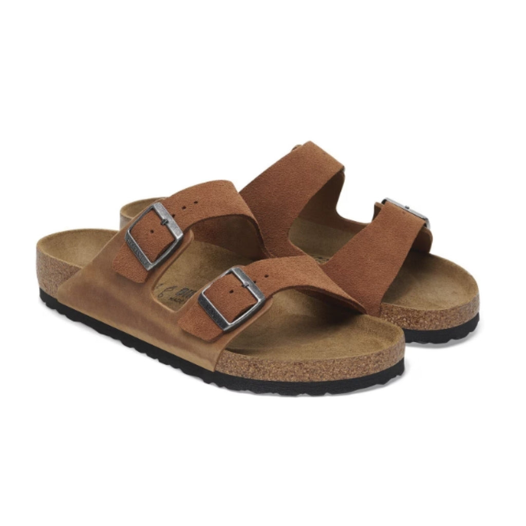 Arizona Suede/Oiled Mix Leather - Cognac