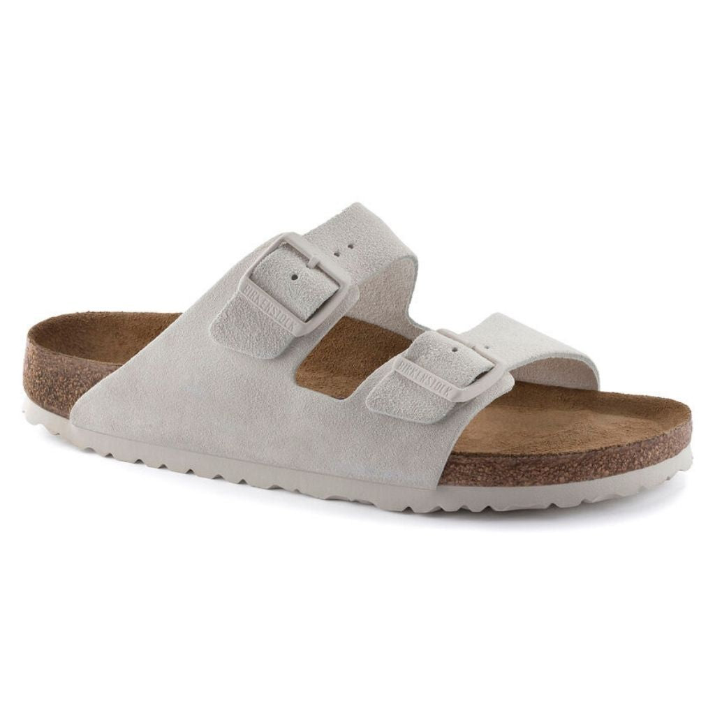 Arizona Suede Soft Footbed - Antique White