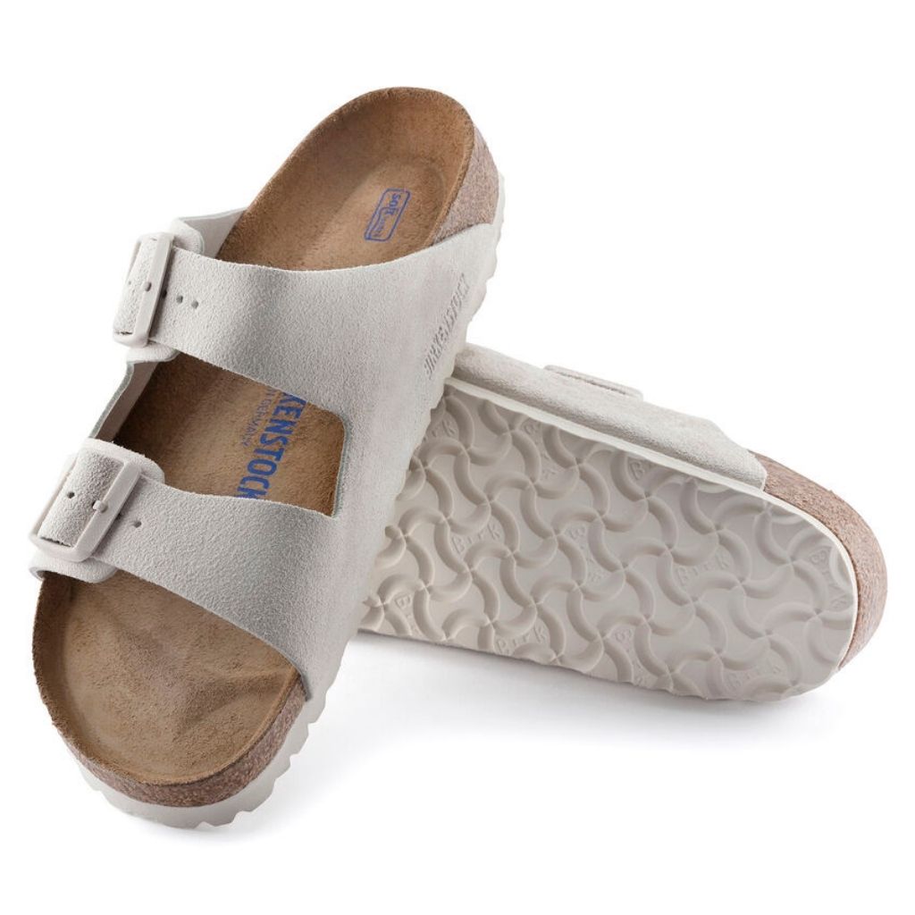 Arizona Suede Soft Footbed - Antique White