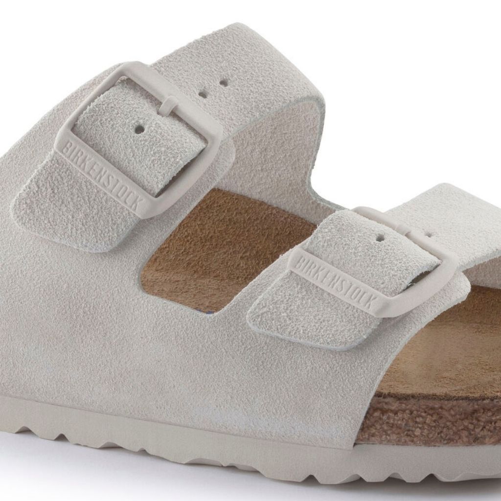 Arizona Suede Soft Footbed - Antique White