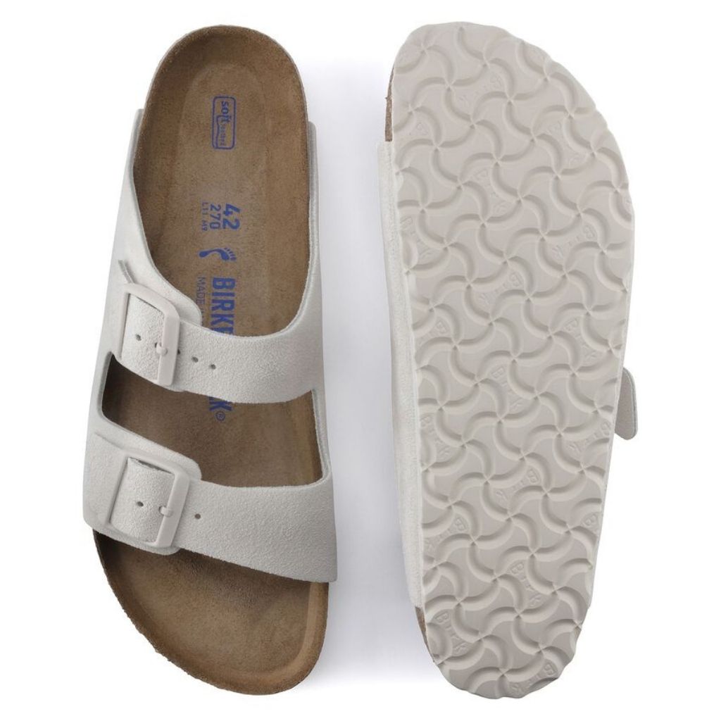 Arizona Suede Soft Footbed - Antique White