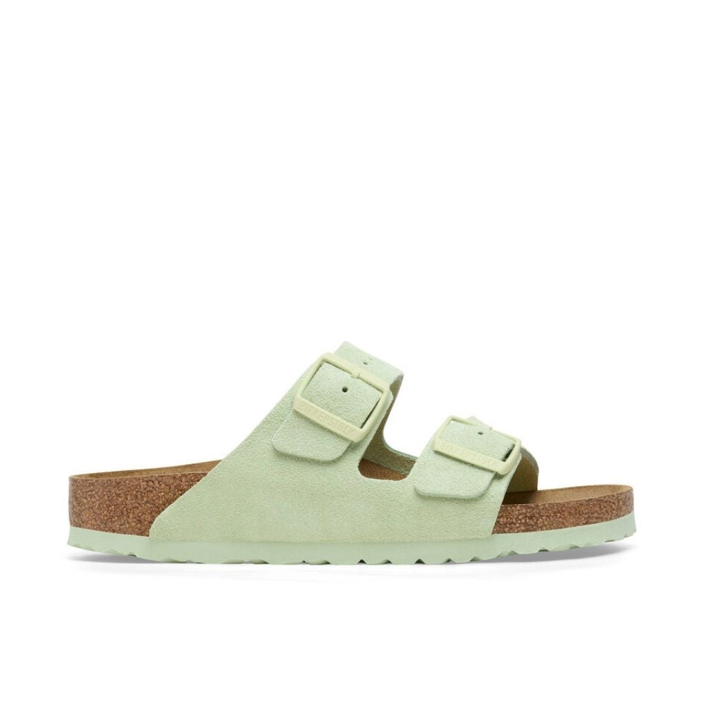 Birkenstock Arizona Leather Suede - Faded Lime - 1026831
