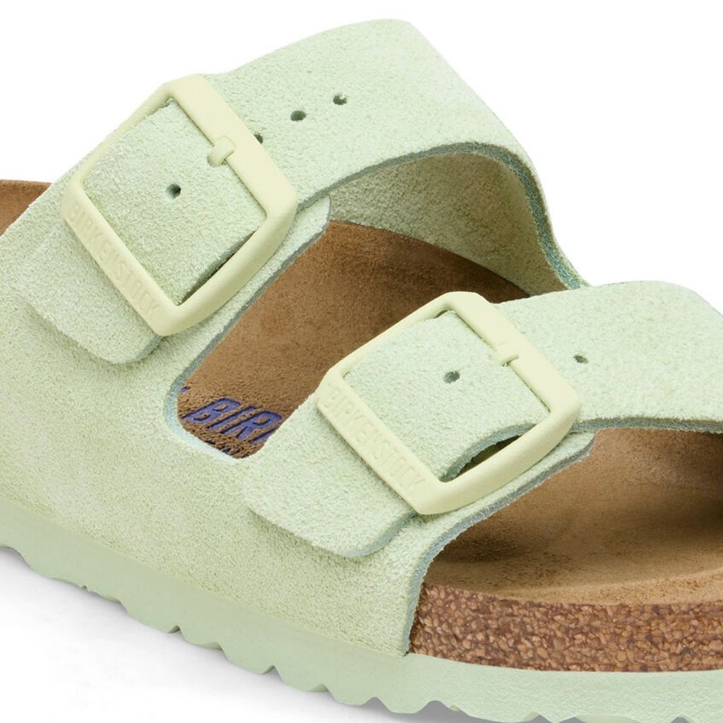 Birkenstock Arizona Leather Suede - Faded Lime - 1026831