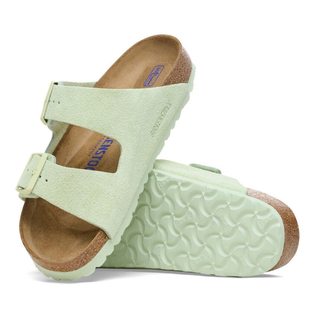 Birkenstock Arizona Leather Suede - Faded Lime - 1026831
