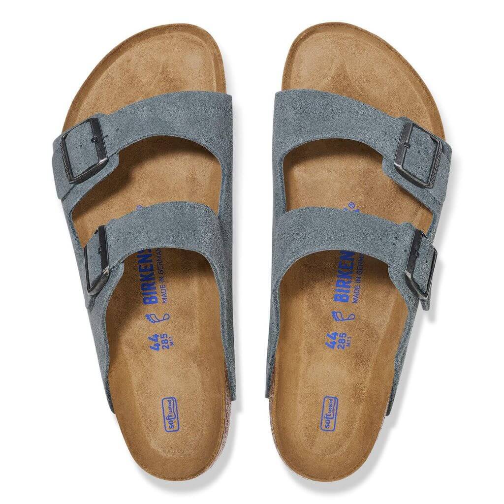 Arizona Suede Soft Footbed in Basalt Grey