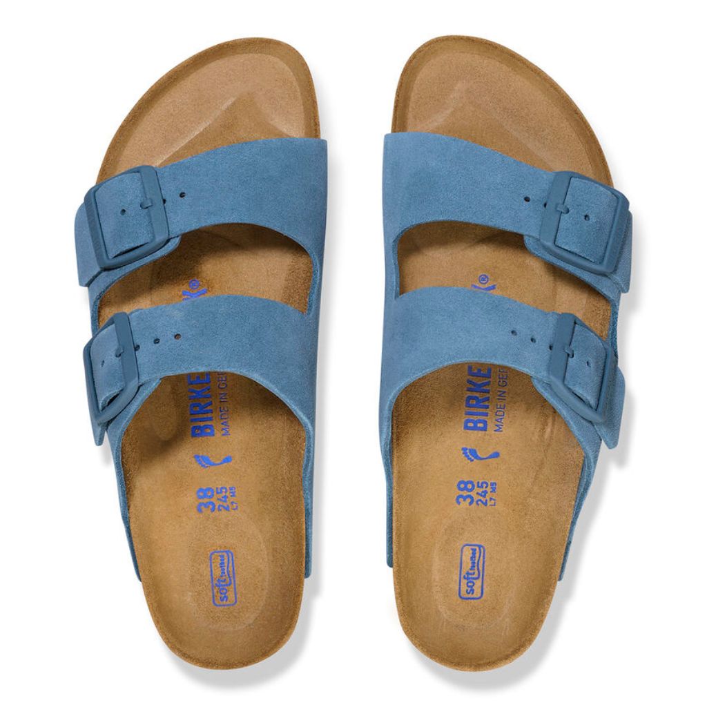 Arizona Suede Soft Footbed Narrow - Elemental Blue