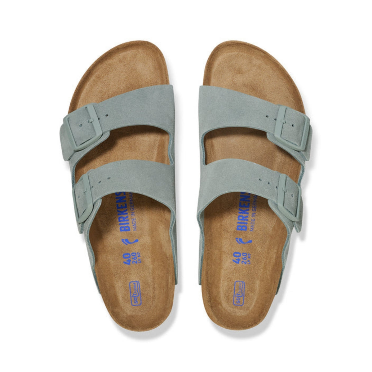 Arizona Suede Soft Footbed Narrow - Pure Sage