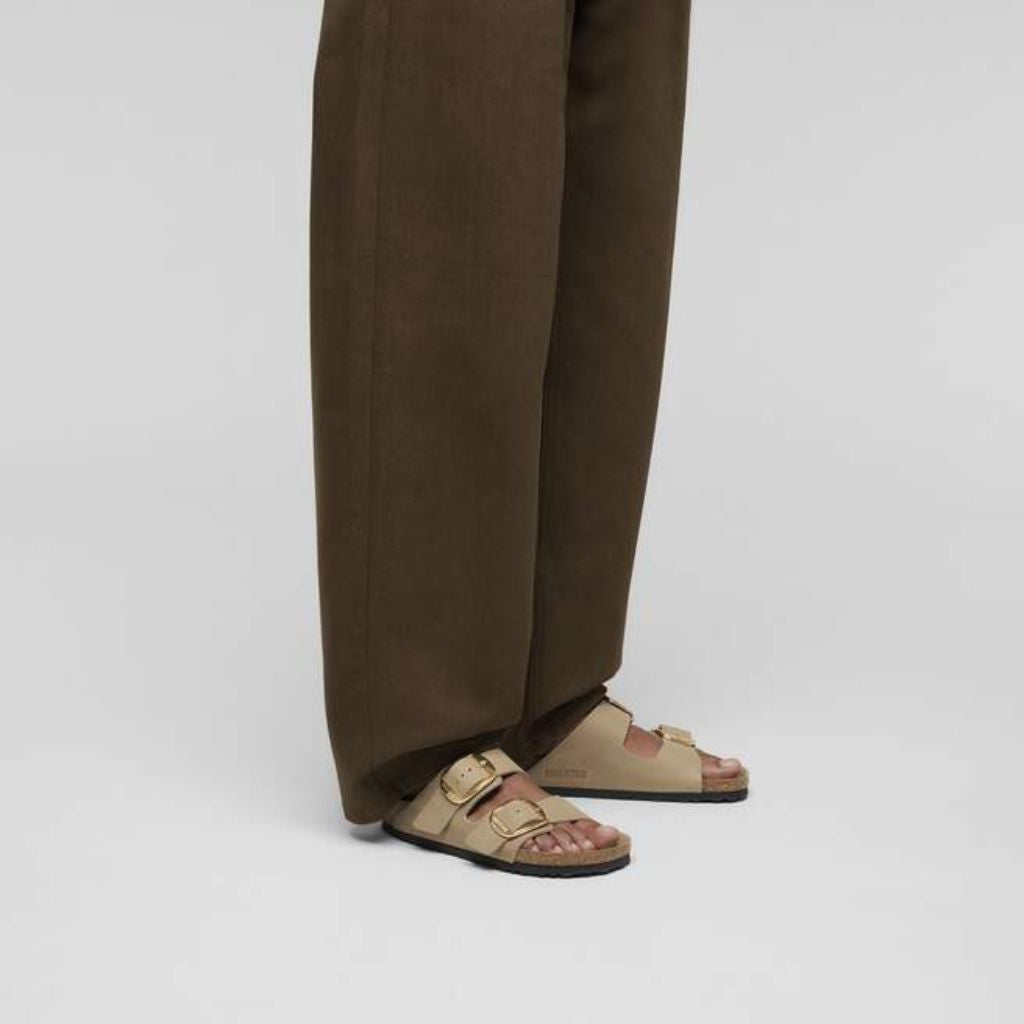 Arizona Big Buckle Oiled Leather - Tobacco Brown