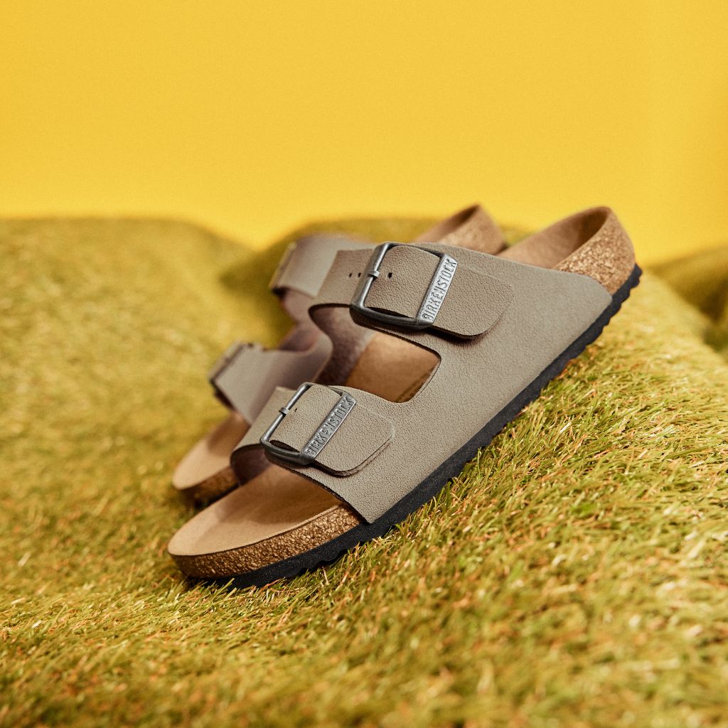 Birkenstock Arizona BirkiBuc Earthy Kids - Faded Khaki | Footgear