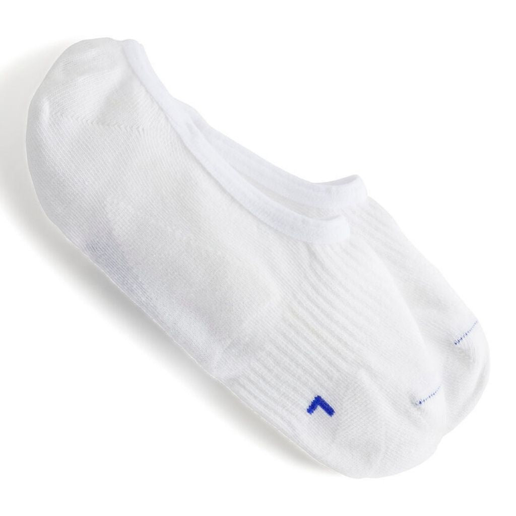 Cotton Sole Invisible Socks - White