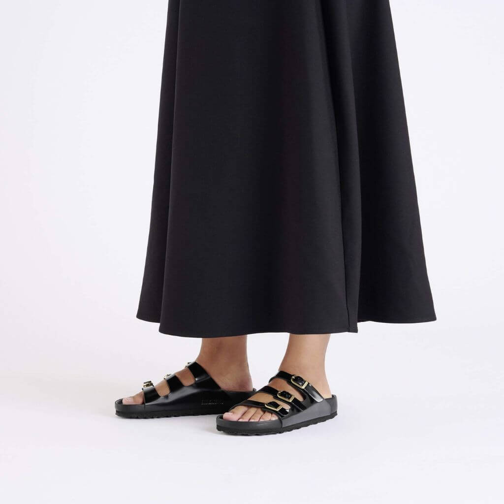 Birkenstock Florida High Shine in Black