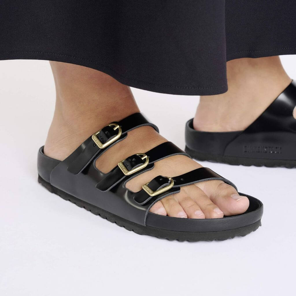 Birkenstock Florida High Shine in Black