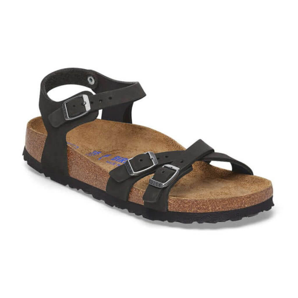 Kumba Nubuck Leather in Black