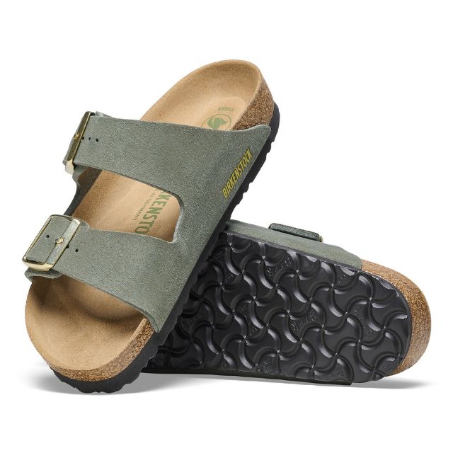 Birkenstock Arizona Vegan Suede Thyme Pair View