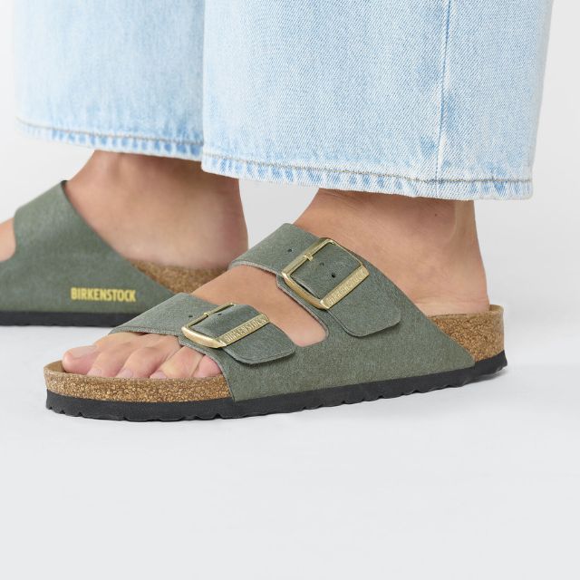 Birkenstock Arizona Vegan Suede Thyme Side View