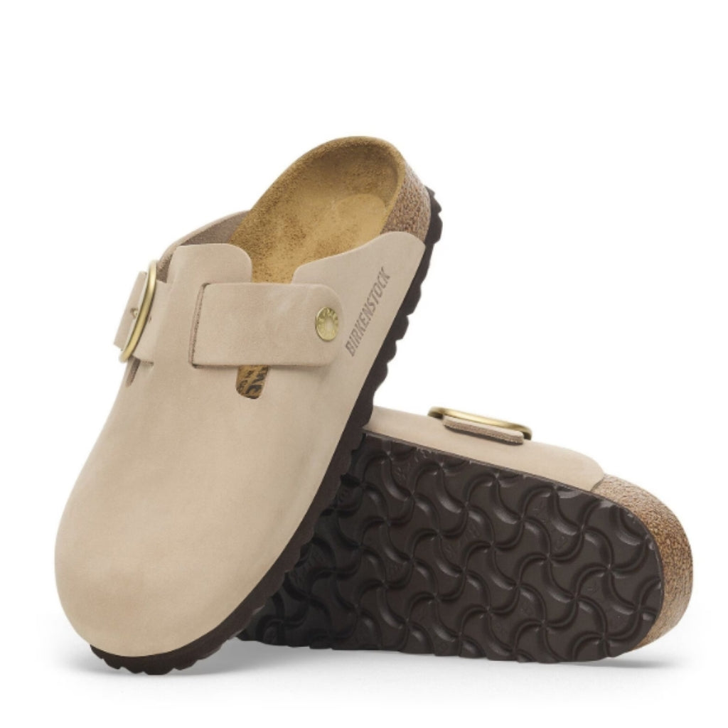 Boston Big Buckle Nubuck Leather Narrow - Sandcastle