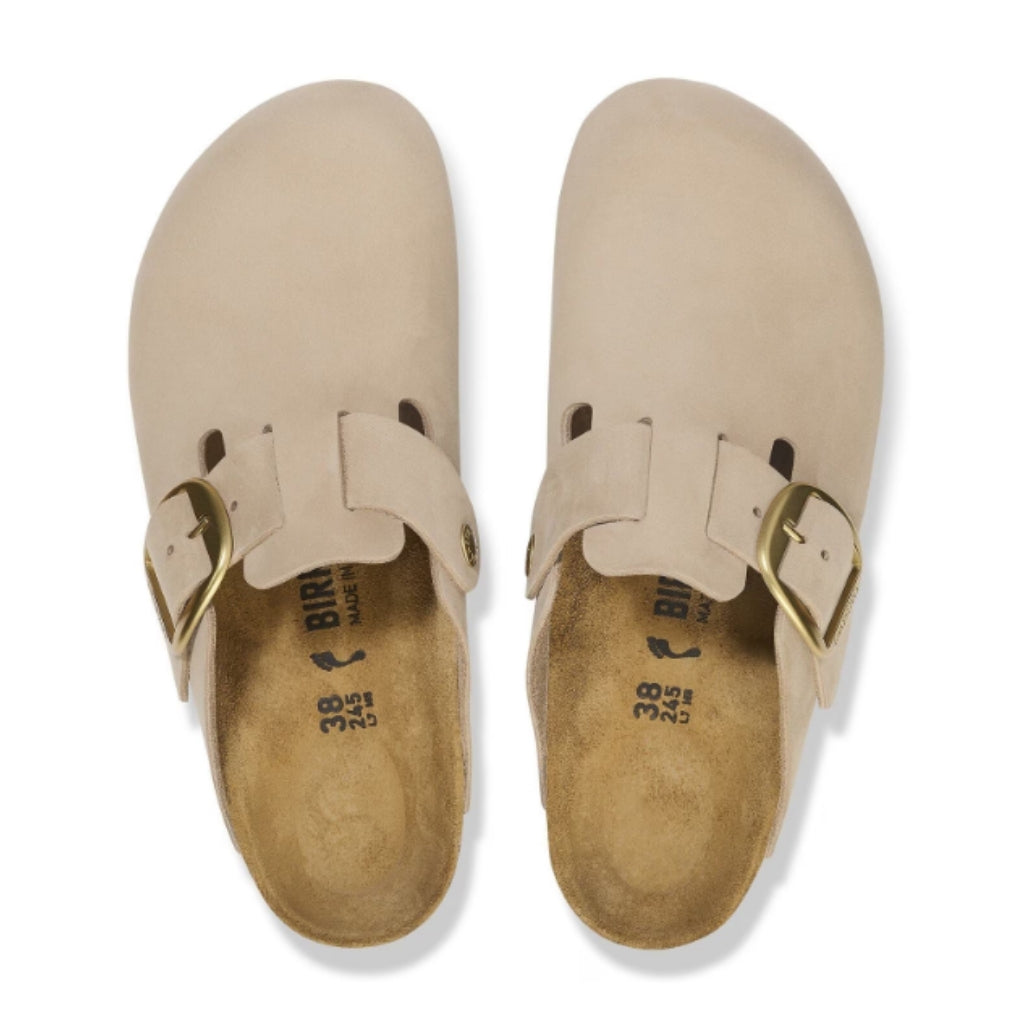 Boston Big Buckle Nubuck Leather Narrow - Sandcastle