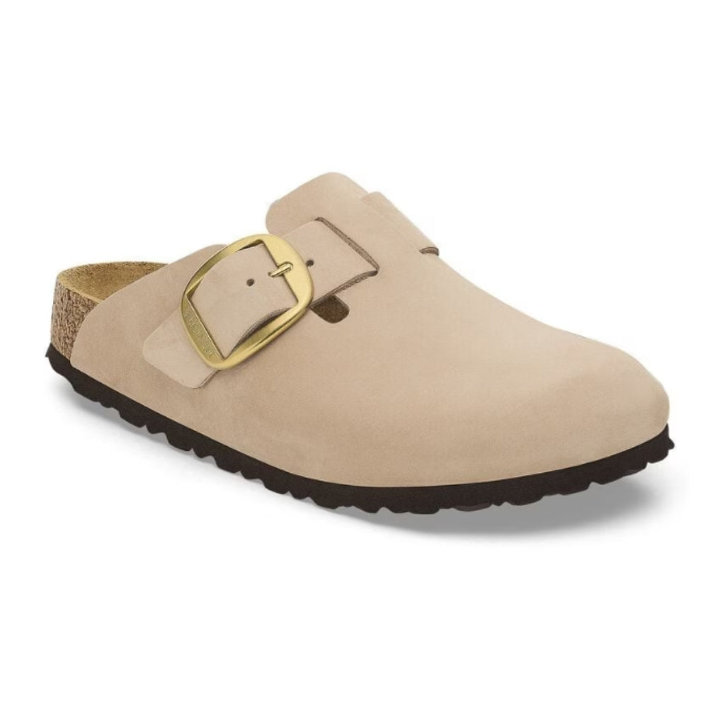 Boston Big Buckle Nubuck Leather Narrow - Sandcastle