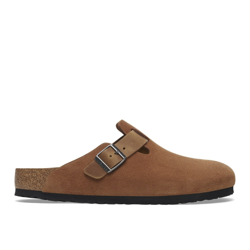 Boston Suede/Oiled Mix Leather - Cognac