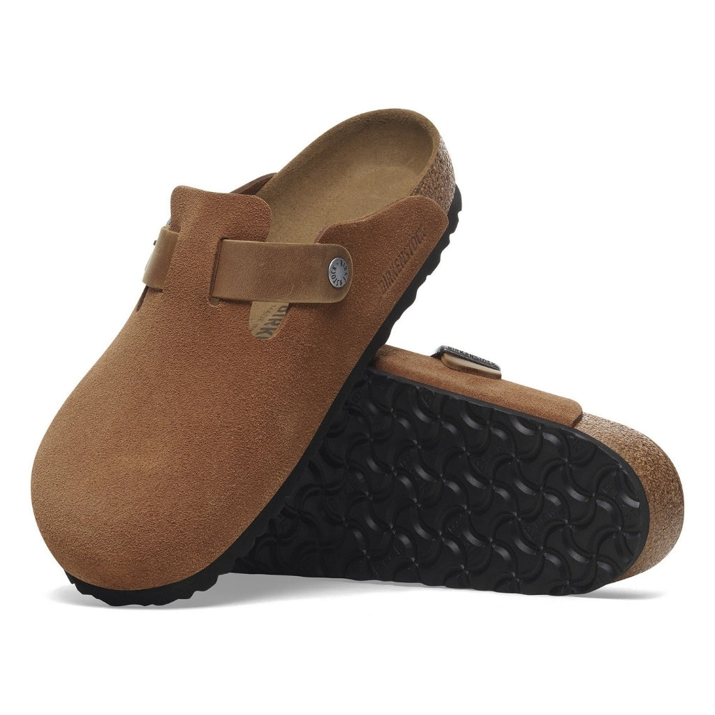 Boston Suede/Oiled Mix Leather - Cognac