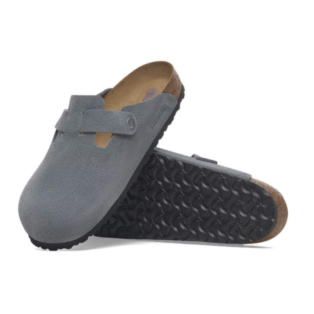 Boston Suede Soft Footbed Narrow - Basalt Grey
