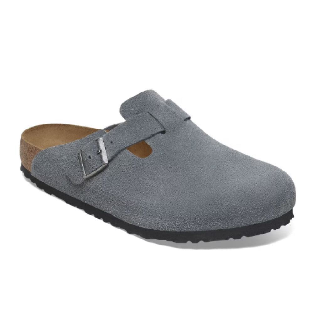 Boston Suede Soft Footbed Narrow - Basalt Grey