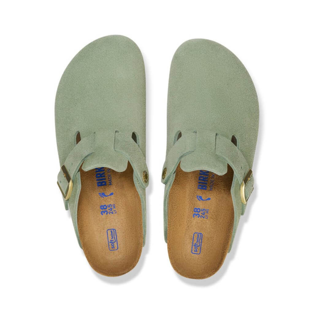 Boston Suede Soft Footbed - Green Tea
