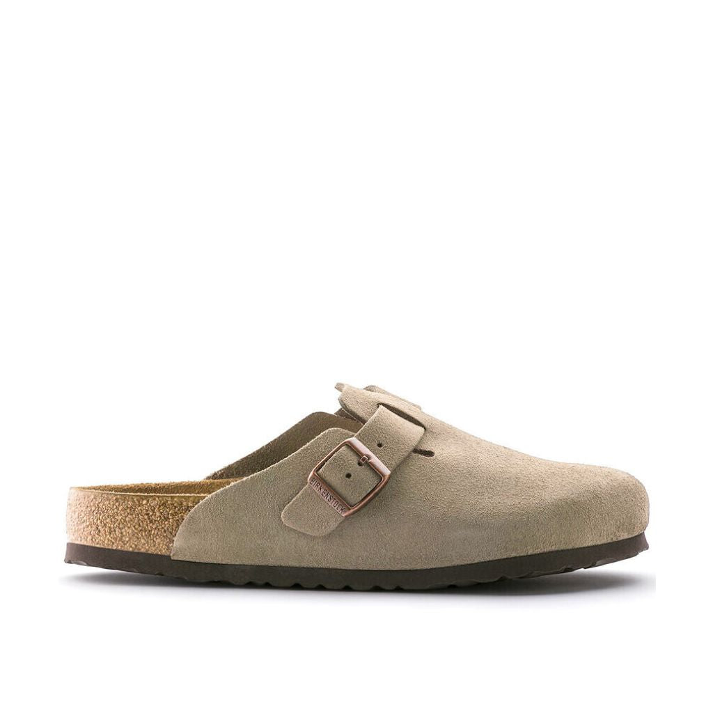 Boston Suede Soft Footbed (Narrow) - Taupe