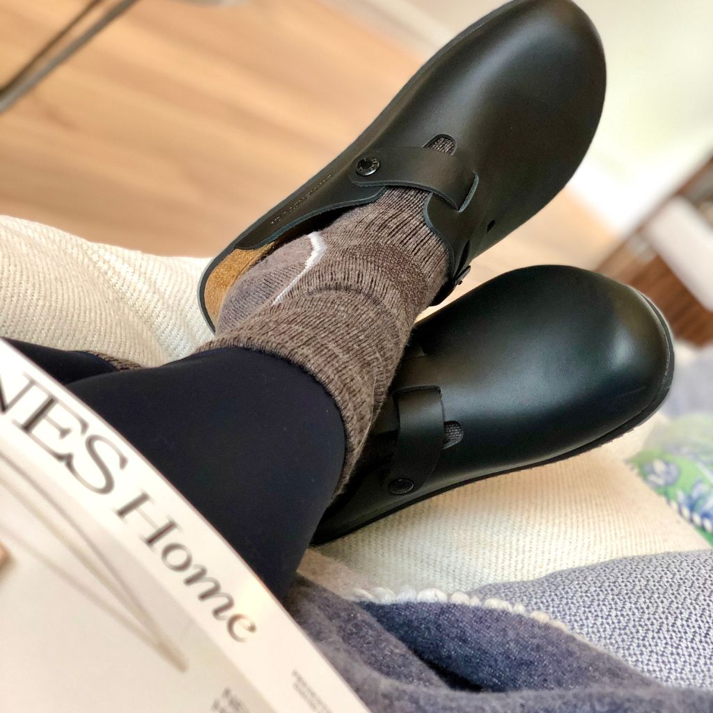 Birkenstock Boston Leather Smooth - Black | Footgear