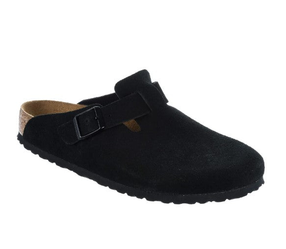 Boston Suede Soft Footbed -Black