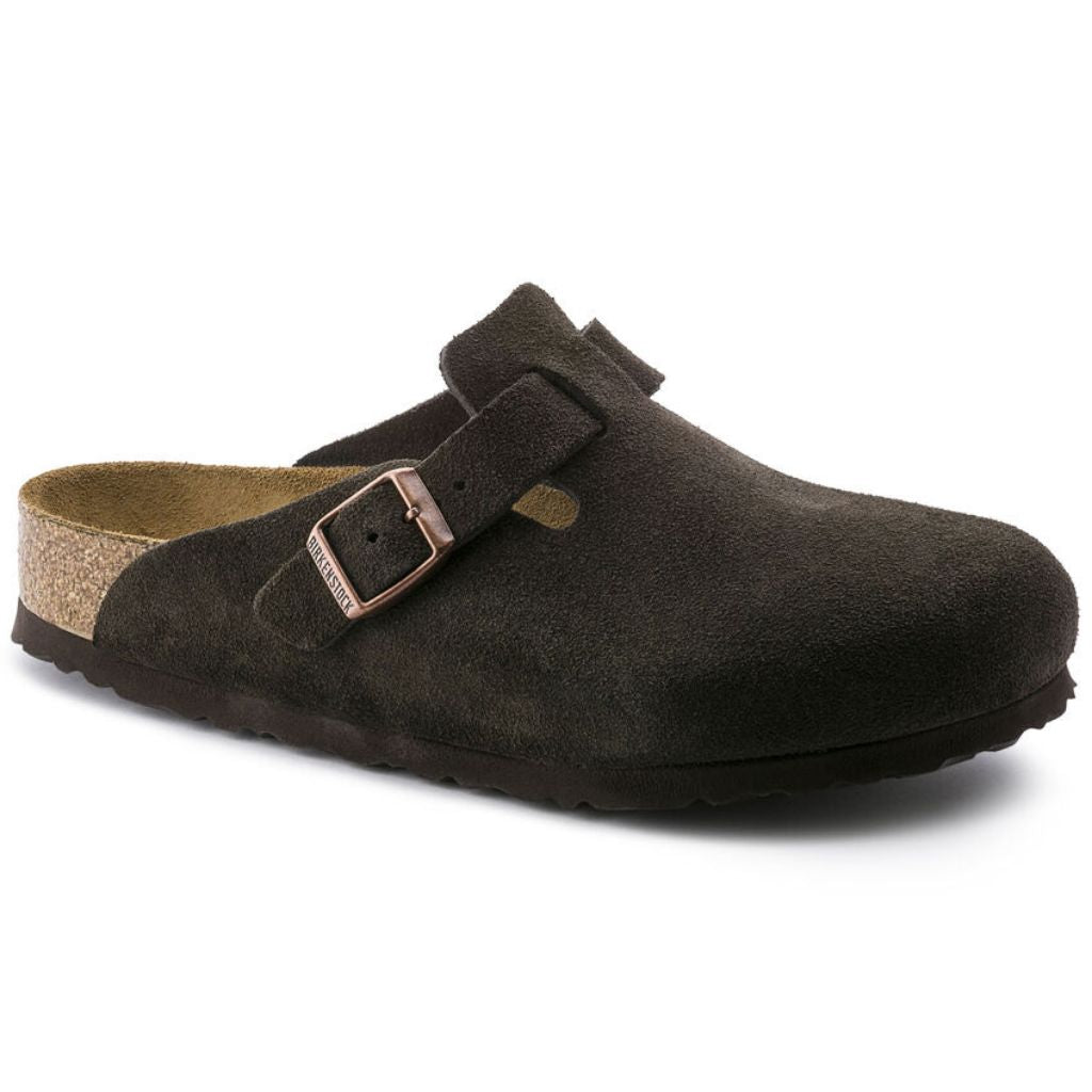 Boston Suede Soft Footbed Narrow - Mocca