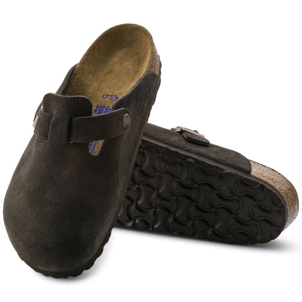 Boston Suede Soft Footbed Narrow - Mocca