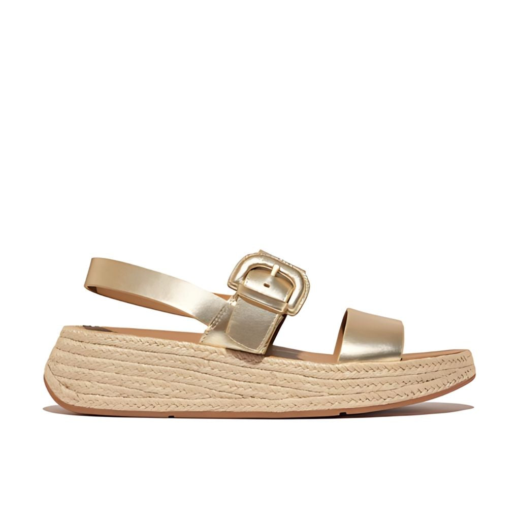 F-Mode Espadrille Sandal - Gold