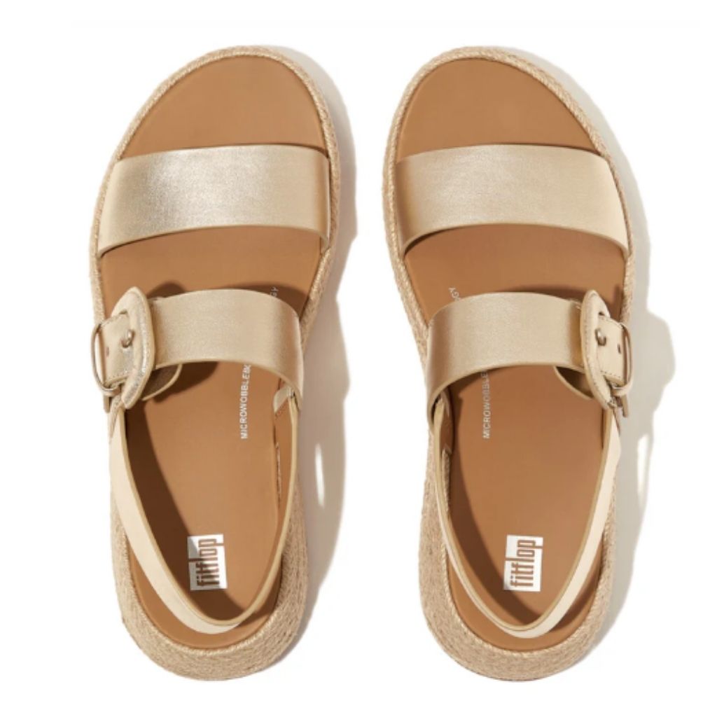 F-Mode Espadrille Sandal - Gold