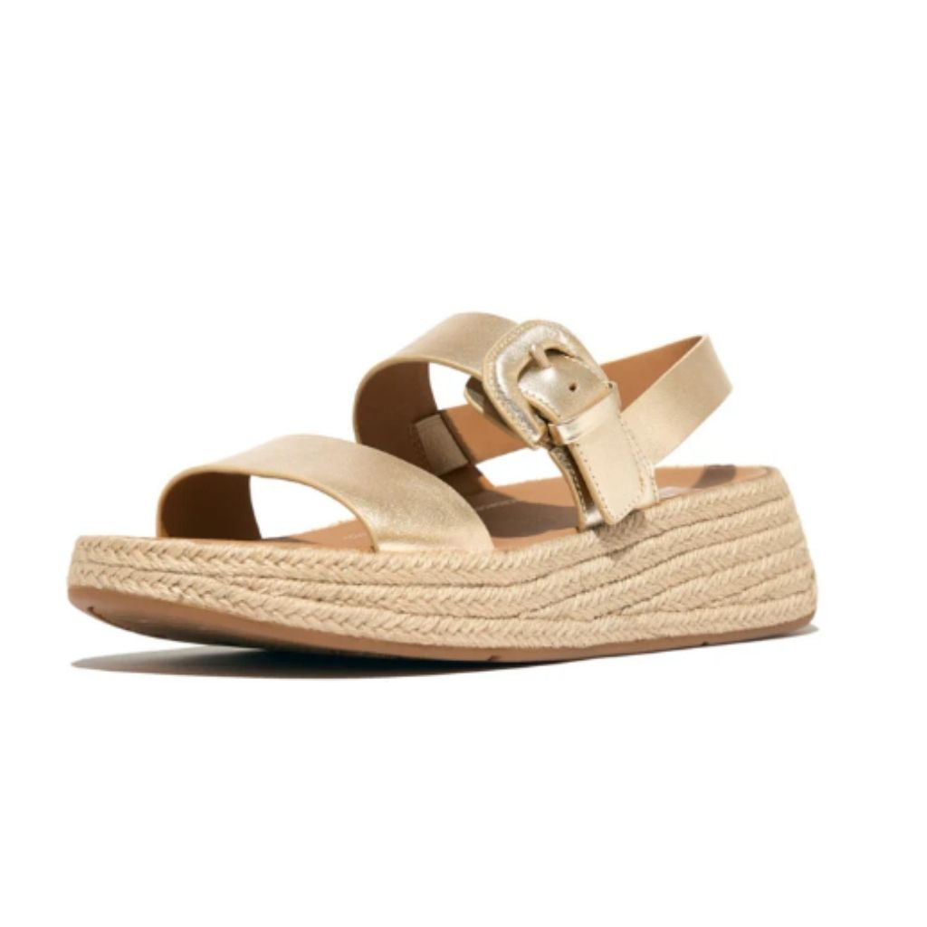 F-Mode Espadrille Sandal - Gold