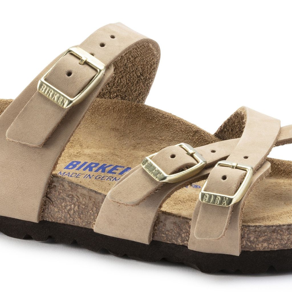Franca Nubuck Leather Soft Footbed - Sandcastle