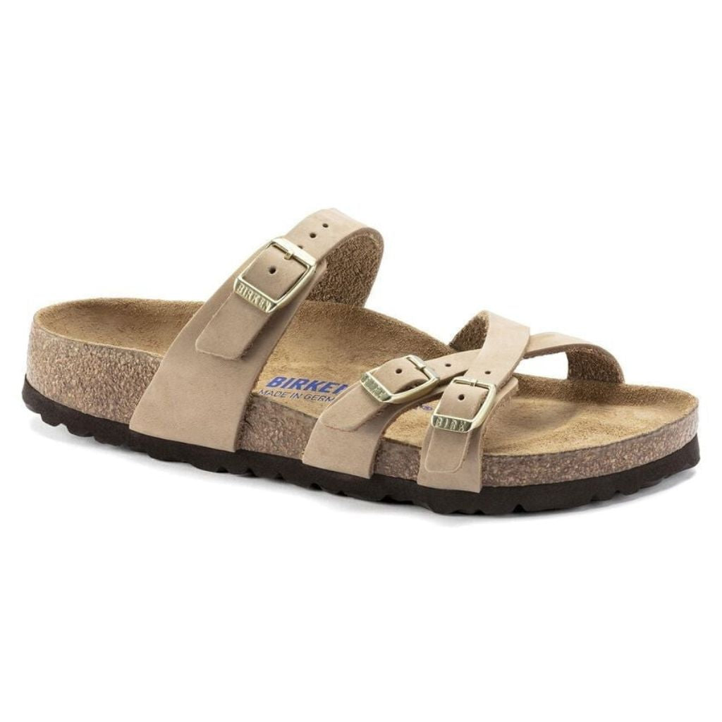 Franca Nubuck Leather Soft Footbed - Sandcastle