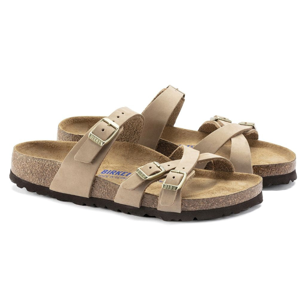 Franca Nubuck Leather Soft Footbed - Sandcastle