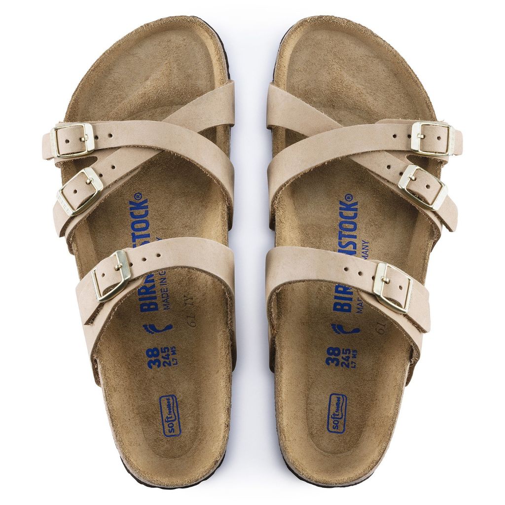 Franca Nubuck Leather Soft Footbed - Sandcastle